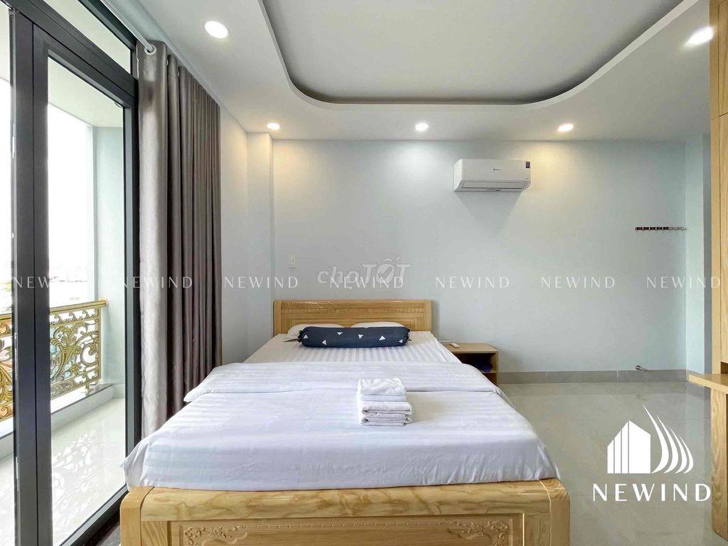 Cho thuê studio full nội thất,máy giặt riêng,ban công,chỉ tính điện
