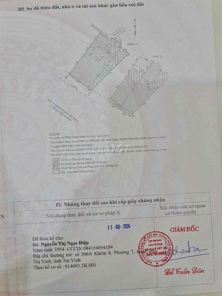 Cần bán 01 căn phòng tập thể. Sổ hồng riêng.