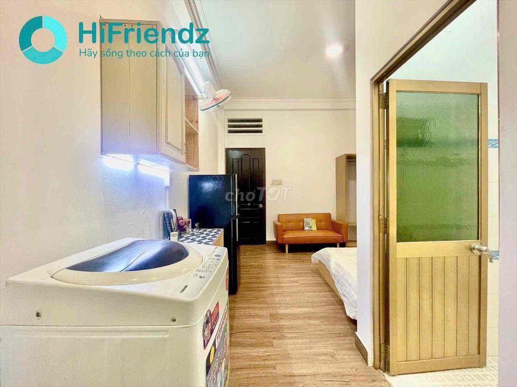 STUDIO FULL NỘI THẤT , MÁY GIẶC RIÊNG , BANCOL THOÁNG, GẦN CV GIA DINH