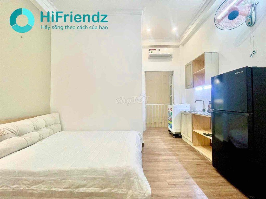 STUDIO FULL NỘI THẤT , MÁY GIẶC RIÊNG , BANCOL THOÁNG, GẦN CV GIA DINH