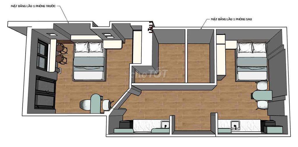🧧DỰ ÁN MỚI PHAN XÍCH LONG 40M2 TÁCH BẾP GIẶT PHƠI RIÊNG TRONG PHÒNG