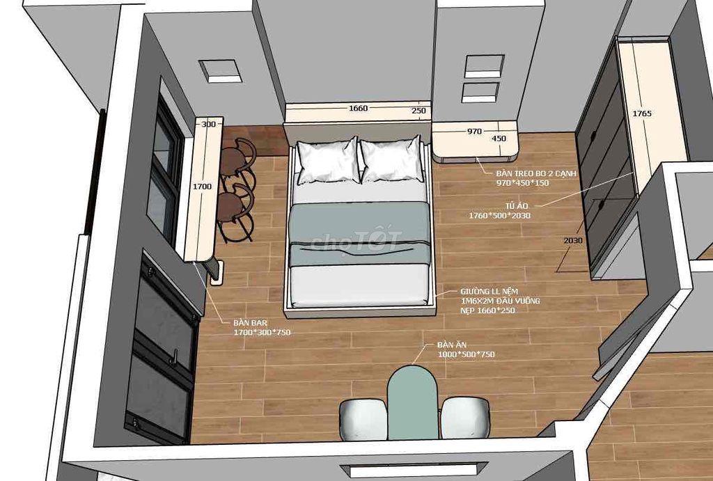 🧧DỰ ÁN MỚI PHAN XÍCH LONG 40M2 TÁCH BẾP GIẶT PHƠI RIÊNG TRONG PHÒNG