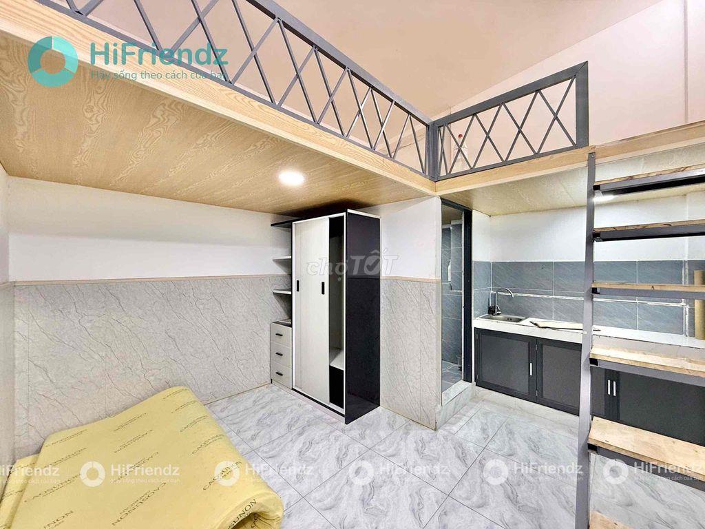 🔥PHÒNG GÁC NHÀ MỚI ĐẦY ĐỦ NỘI THẤT GIÁ RẺ NGAY HỒ VĂN HUÊ