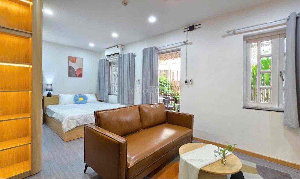 🔥1PN SÂN VƯỜN NGAY HOÀNG SA FULL NT LUXURY CỰC XINH