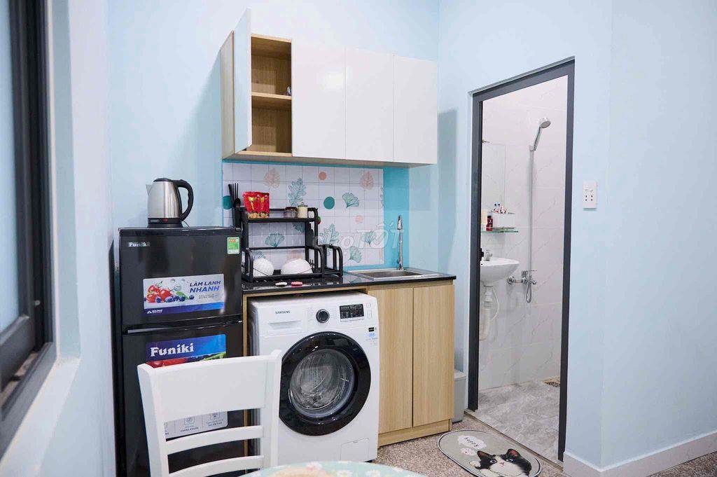 Studio Full Nội Thất Máy Giặt Riêng Ngay Khu Nguyễn Kiệm