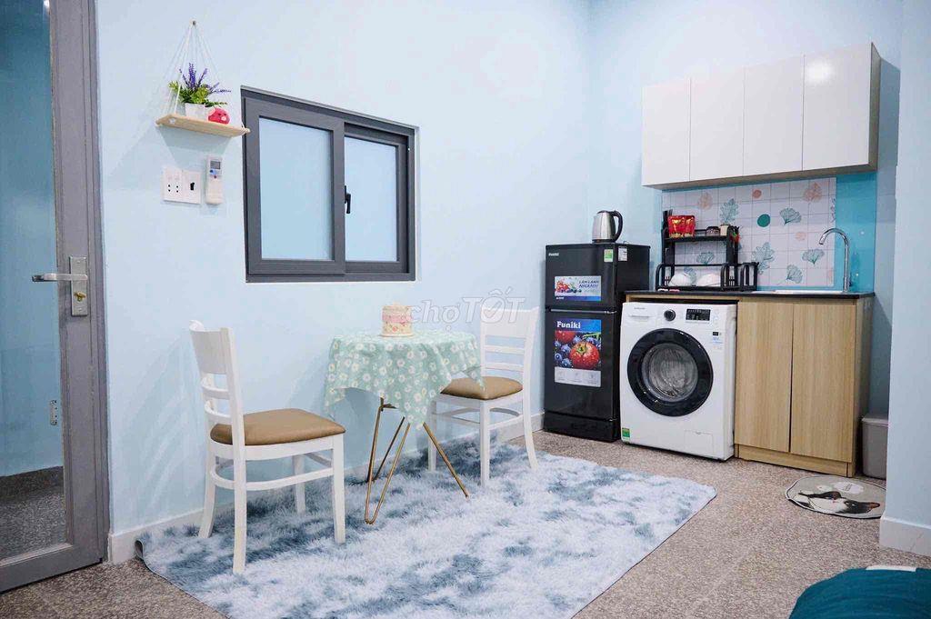 Studio Full Nội Thất Máy Giặt Riêng Ngay Khu Nguyễn Kiệm