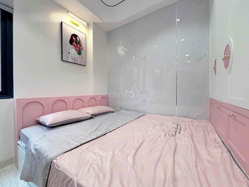Căn hộ cao cấp mới xây tone hồng - full nt mgr - khu Đồng Đen