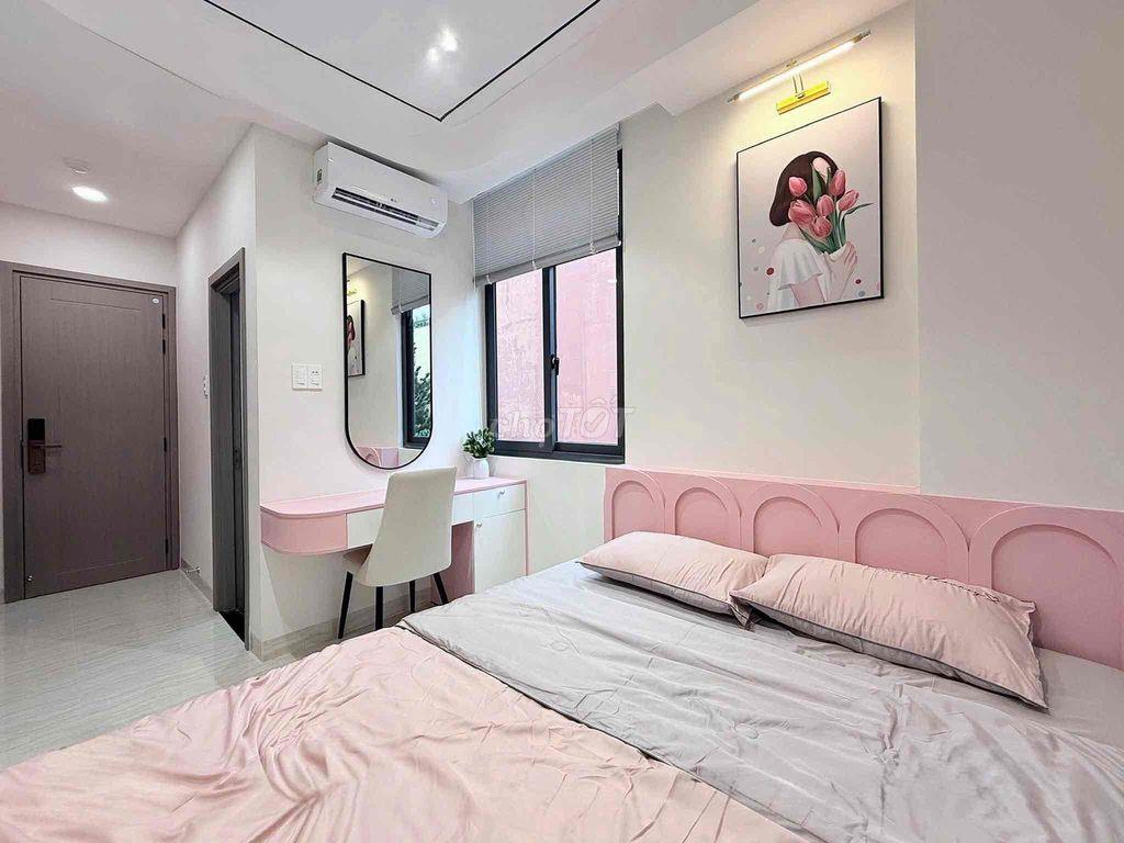 Căn hộ cao cấp mới xây tone hồng - full nt mgr - khu Đồng Đen
