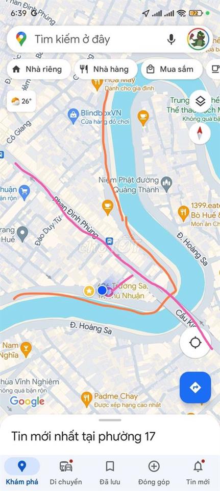 bán nhà mặt tiền Trường Sa , Phú Nhuận , ngay ngã 3