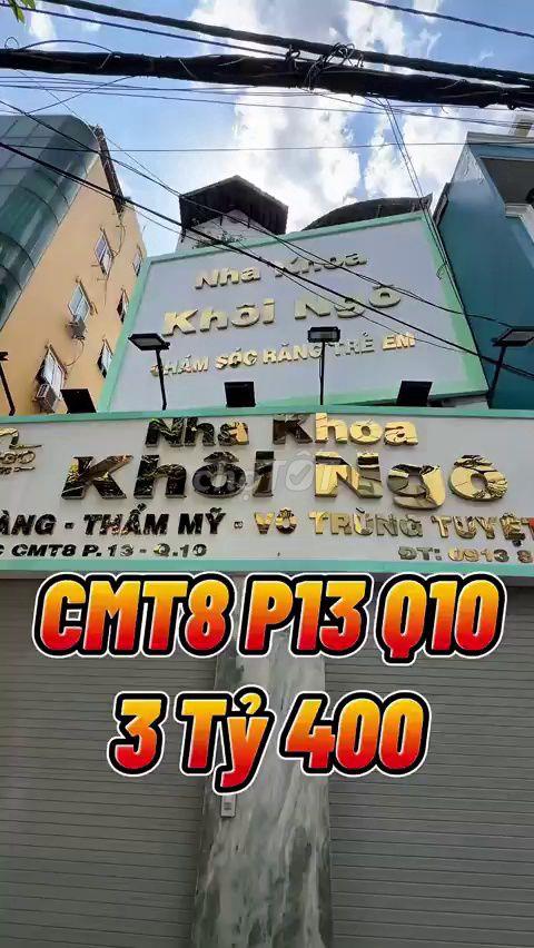 Bán nhà hẻm xe hơi CMT8 Q10, 3.4 Tỷ