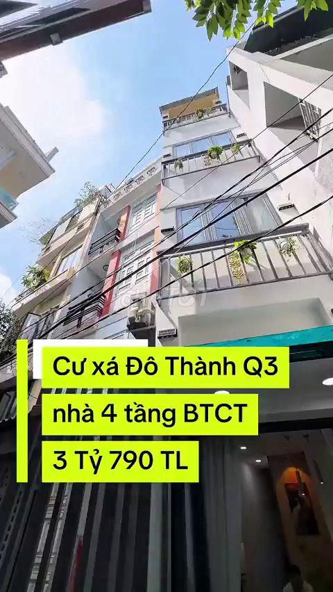 Bán nhà 4 tầng Quận 3 đẹp, giá hợp lý, chính chủ