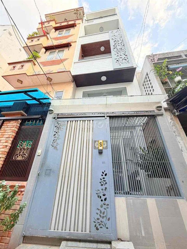 BÁN NHÀ HẺM 4M HUỲNH TỊNH CỦA Q3 DT 3.5 x 10 35m2 5 TẦNG GIÁ 9.2 TỶ TL