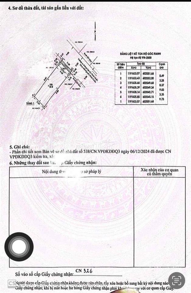 BÁN NHÀ HẺM 5M NGUYỄN ĐÌNH CHIỂU P4 Q3 DT 3.3 x 9 32m2 4 TẦNG 8.6 TỶ
