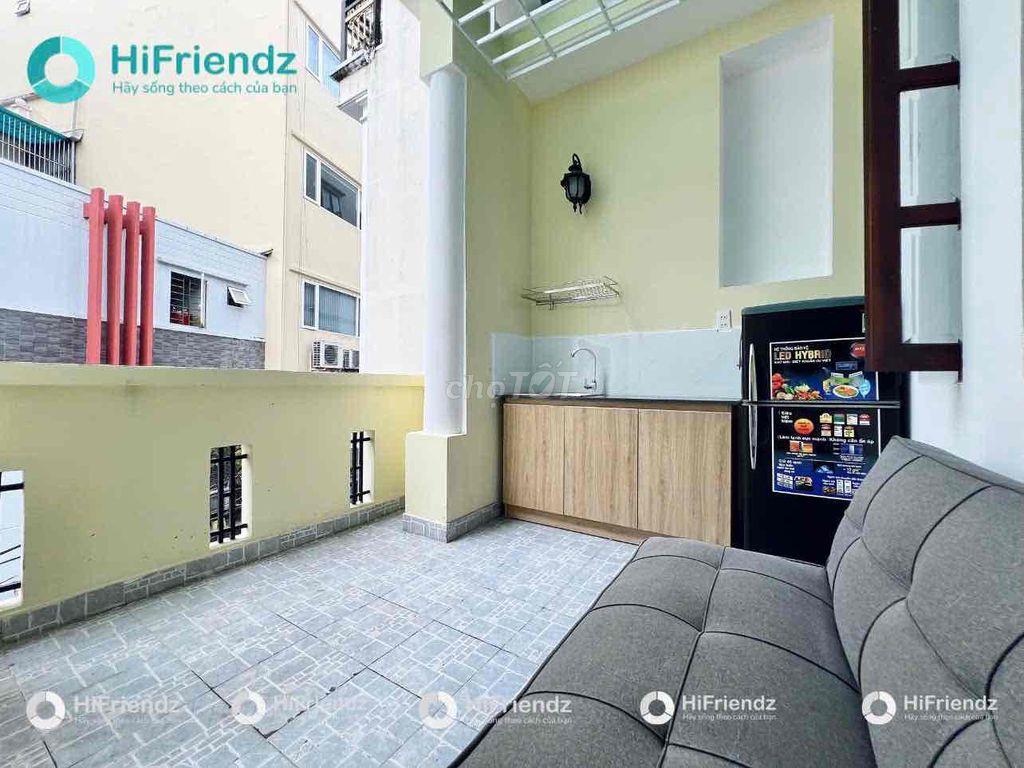 CHO THUÊ STUDIO BAN CÔNG TÁCH BẾP SẠCH SẼ NGAY SÂN BAY KV AN NINH