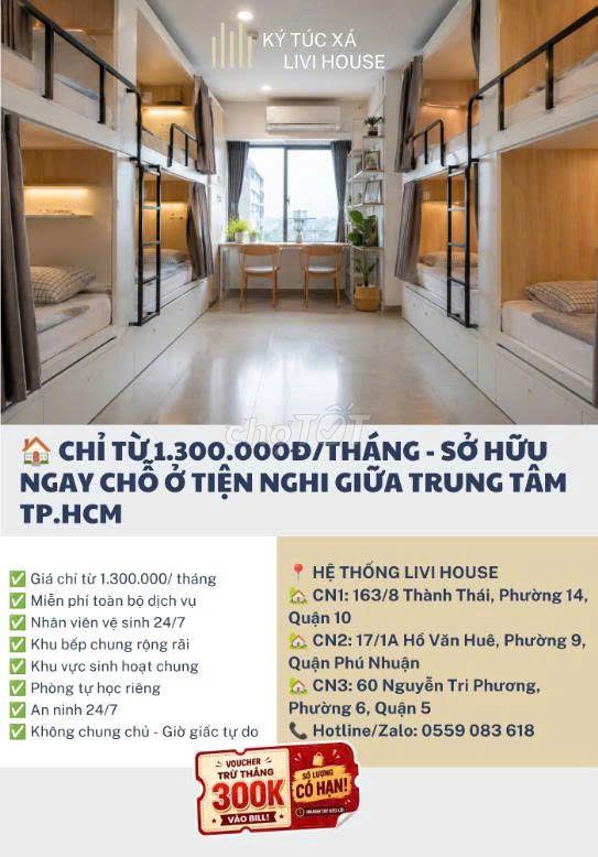 CHO THUÊ KÝ TÚC XÁ NGƯỜI ĐI LÀM - SINH VIÊN