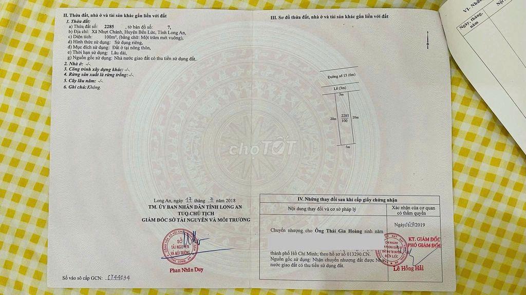 Bán Đất Nền Kdc Thanh Yến Residence, Có Hổ Trợ Vay Ngân Hàng