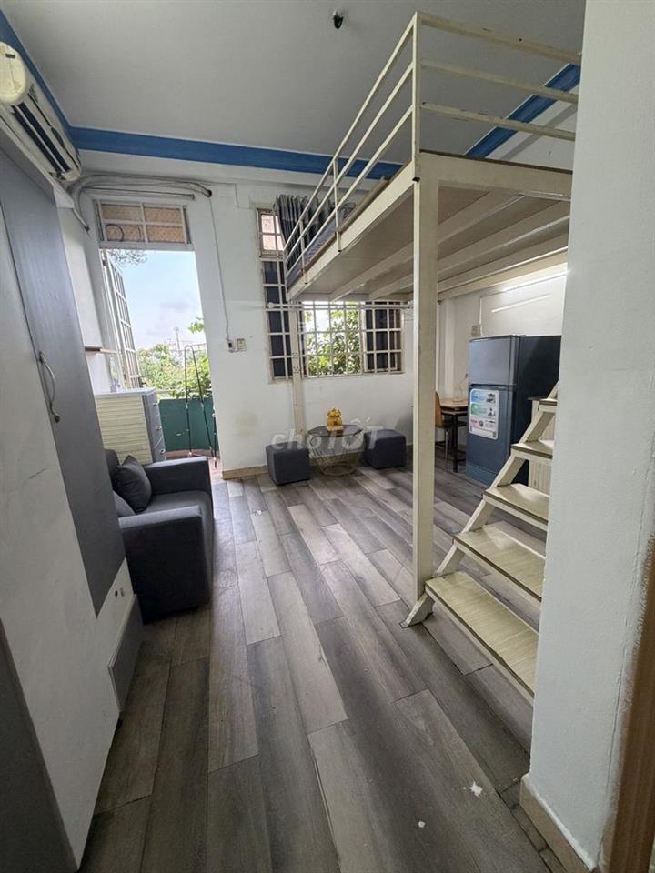 Studio Có Gác 28m² – Full NT – Gần Quận 1