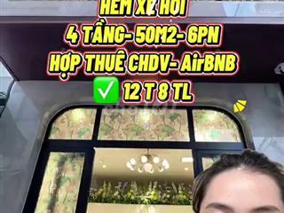 Bán Căn Hộ Dịch Vụ 4 Tầng Quận 1 Hẻm Xe Hơi - 12.8 Tỷ