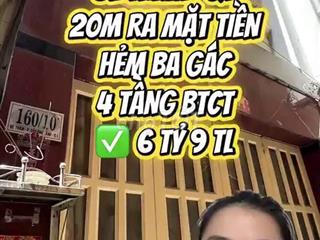 Bán Nhà Hẻm Đề Thám Quận 1, 4 Tầng BTCT - Giá 6.9 Tỷ