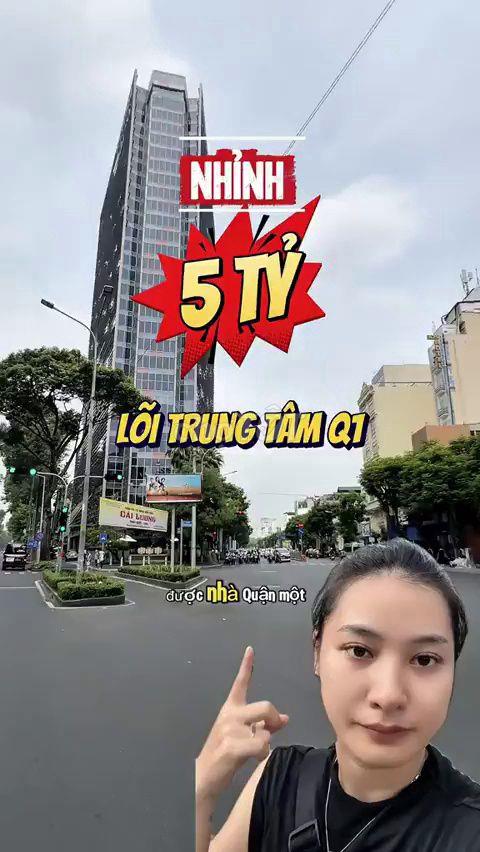 Bán Nhà Trung Tâm Quận 1, 1 Trệt 3 Lầu - Giá 5.5 Tỷ