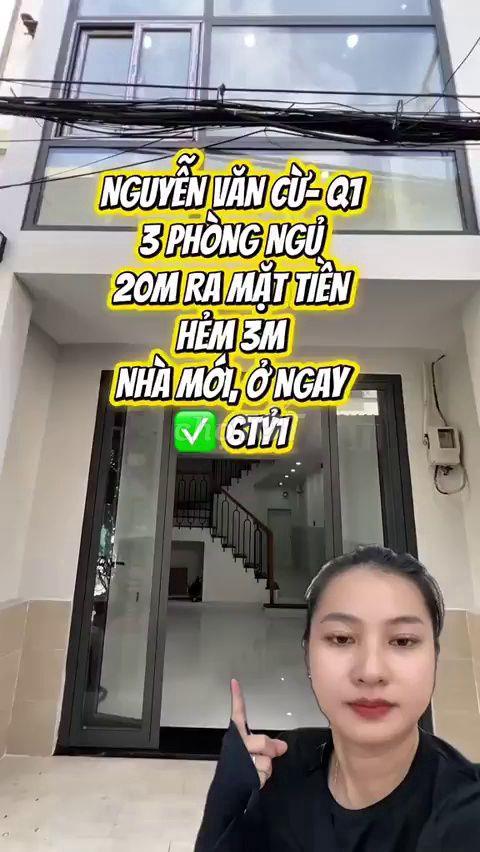 Bán nhà mặt tiền Nguyễn Văn Cừ, Quận 1, 6 tỷ