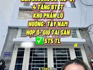 Bán nhà 4 tầng Bến Chương Dương, Q1 - 5.5 Tỷ