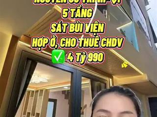 Bán Nhà 5 Tầng Nguyễn Cư Trinh Q1 Full Nội Thất - Giá 4.99 Tỷ