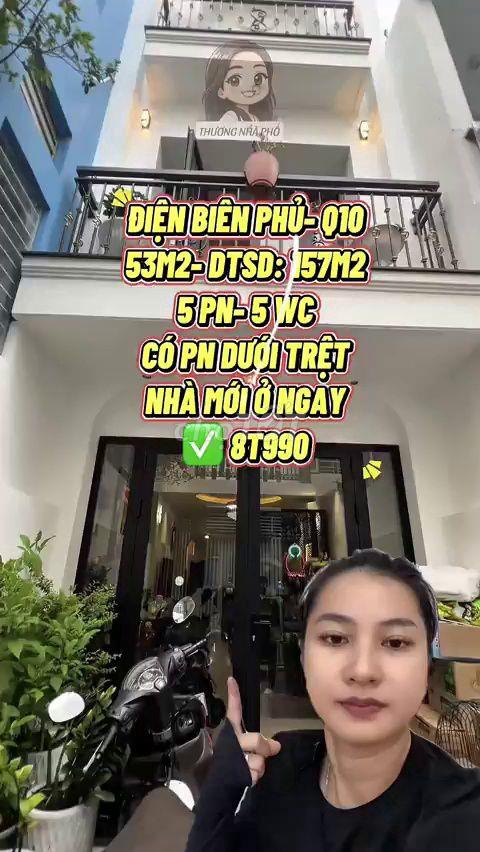Bán Nhà Phố Điện Biên Phủ Q10 53m2 - 8.99 Tỷ