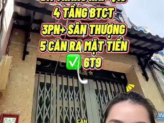Bán nhà 4 tầng Ba Tháng Hai, Quận 10, giá nhỉnh 6 tỷ