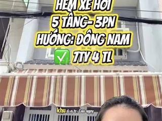 Bán nhà 5 tầng hẻm xe hơi Thành Thái, Q10 - 7.4 tỷ
