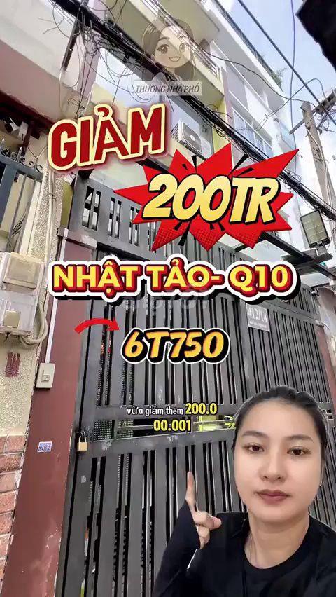 Bán nhà 4 tầng Nhật Tảo Q10, 3.5x10m - 6.75 Tỷ