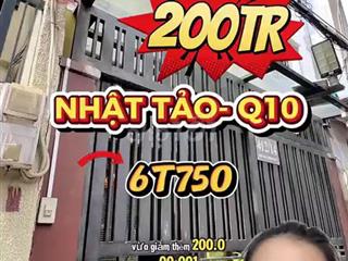 Bán nhà 4 tầng Nhật Tảo Q10, 3.5x10m - 6.75 Tỷ