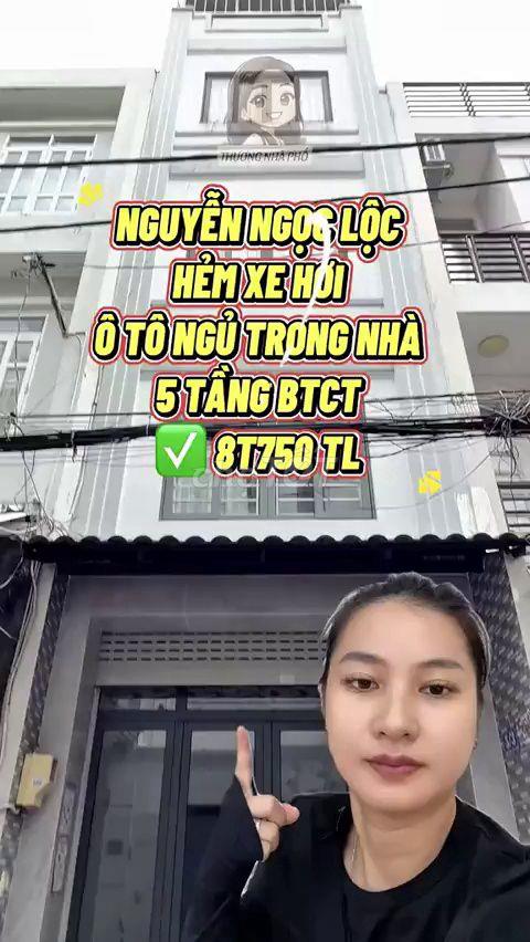 Bán Nhà Nguyễn Ngọc Lộc Q10 Ô Tô Vào Nhà 5 Tầng - 8.75 Tỷ