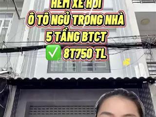 Bán Nhà Nguyễn Ngọc Lộc Q10 Ô Tô Vào Nhà 5 Tầng - 8.75 Tỷ