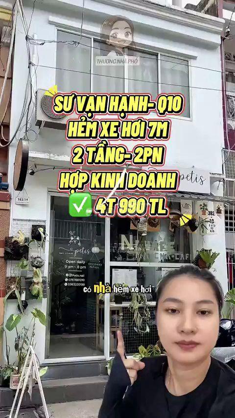 Nhà hẻm xe hơi 7m Sư Vạn Hạnh Q10 - 4.99 Tỷ