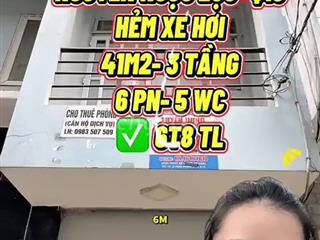 Bán Nhà Hẻm Xe Hơi Nguyễn Ngọc Lộc Q10 6PN - Giá Nhỉnh 6 Tỷ