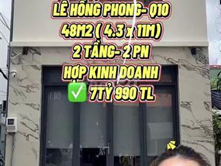 Bán Nhà Mặt Tiền Quận 10 - 4.3x11m - 7.99 Tỷ