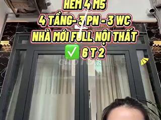 Bán Nhà Nguyễn Thiện Thuật Q3 - 4 Tầng - 6.2 Tỷ
