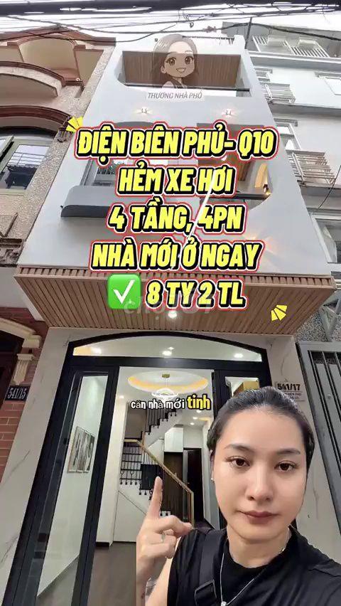 Bán nhà hẻm xe hơi Điện Biên Phủ Q3 - 8.4 Tỷ
