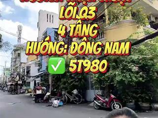 Bán nhà 4 tầng Nguyễn Thiện Thuật, Quận 3, 5.98 tỷ