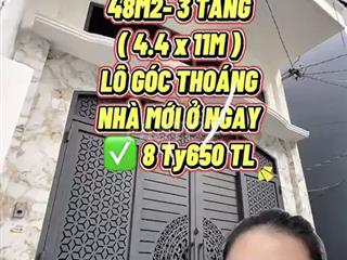 Bán Nhà Lô Góc Lê Văn Sỹ Quận 3 48m2 3 Tầng