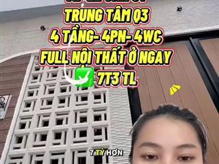 Bán Nhà Phố Lê Văn Sỹ, Quận 3, 4 Tầng Ở Ngay