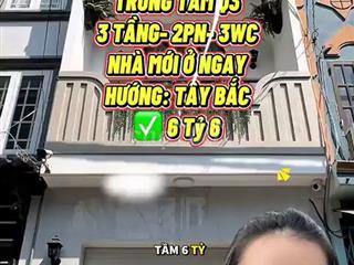 Bán Nhà Hẻm Xe Tải Cách Mạng Tháng Tám Q3 - 6.6 Tỷ
