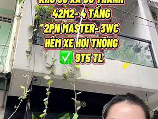 Bán Nhà Hẻm Xe Hơi Nguyễn Hiền Q3 42m2 4 Tầng - Giá 9.5 Tỷ