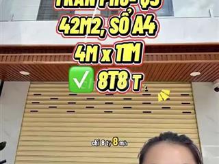 Bán Nhà Mặt Tiền Trần Phú Q5 4x11m - 8.8 Tỷ