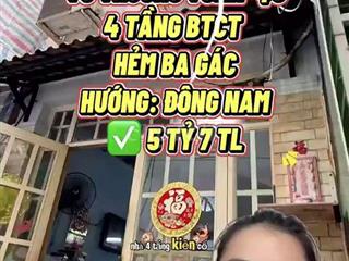 Bán Nhà 4 Tầng Võ Trường Toản Quận 5 - Giá 5.7 Tỷ