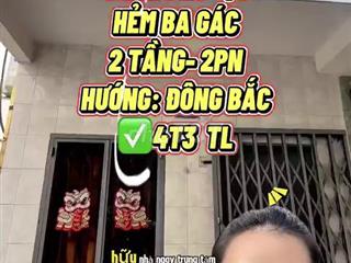 Bán nhà hẻm Trần Phú Q5, 2 tầng, 2PN, 4.3 tỷ