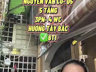 Nhà 5 Tầng Mới Nguyễn Văn Cừ Q5 - 3PN 4WC Giá 6.1 Tỷ