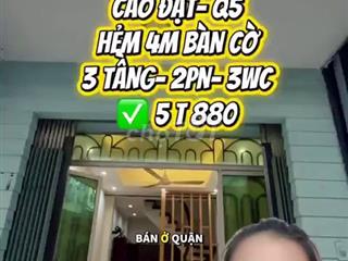 Bán nhà hẻm Cao Đạt, Quận 5, 5.88 Tỷ