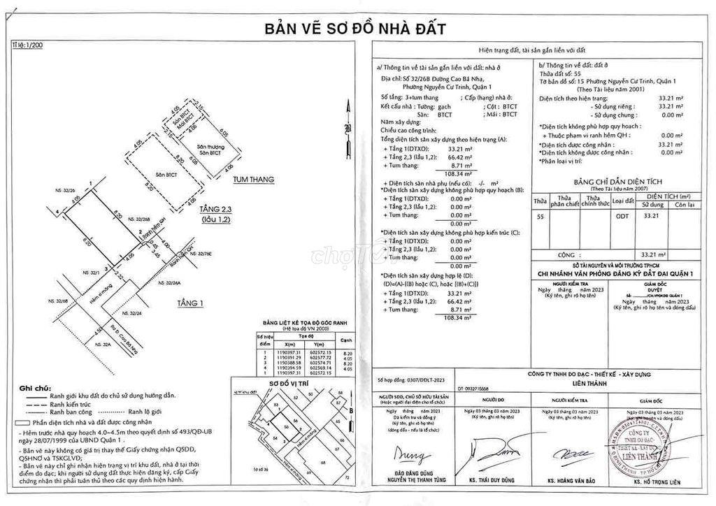 32/26B Cao Bá Nhạ/Nhà Hẻm Trung Tâm Quận 1